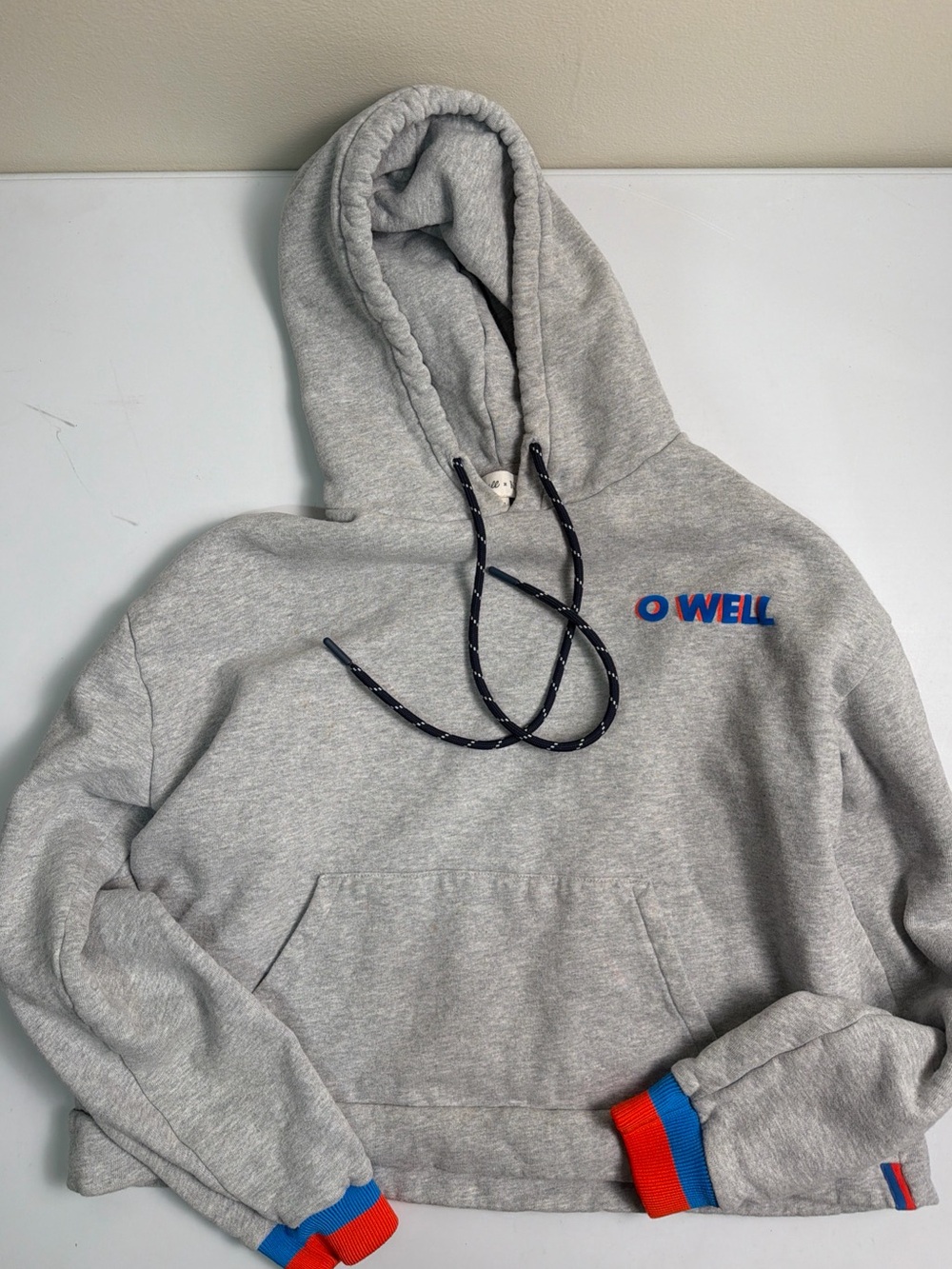 Madewell x Kule Cropped Hoodie O Well sz M
